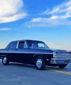 Black 69 Dodge Dart Classic Car Paint By Numbers