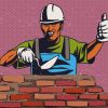 Brick Worker Pop Art Paint By Numbers