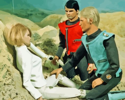 Captain Scarlet Characters Paint By Numbers