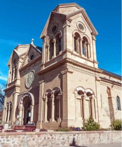 Cathedral In Santa Fe New Mexico Paint By Numbers