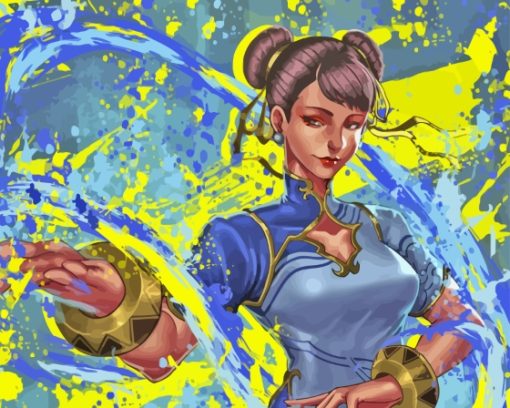 Chun Li Anime Paint By Numbers