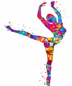 Colorful Lyrical Dancer Art Paint By Numbers