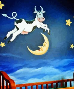 Cow Jumped Over Moon Paint By Numbers