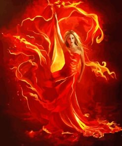 Dancing With Fire Paint By Numbers