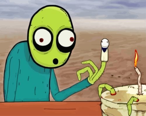 David Firth Salad Fingers Paint By Numbers