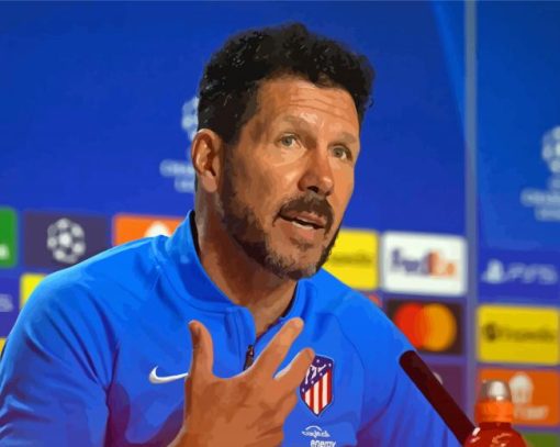 Diego Simeone Coach Paint By Numbers