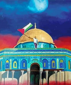 Dome Of The Rock Palestine Paint By Numbers