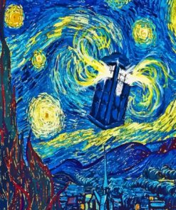 Dr Who Starry Night Paint By Numbers