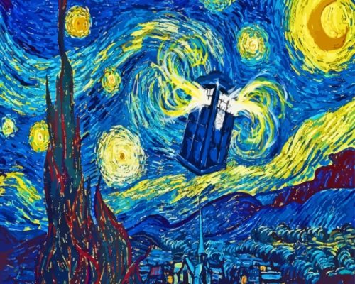 Dr Who Starry Night Paint By Numbers