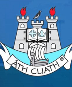 Dublin Gaa Team Logo Paint By Numbers