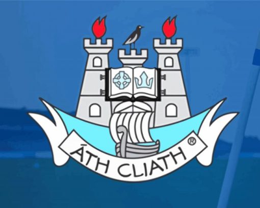 Dublin Gaa Team Logo Paint By Numbers