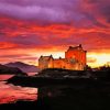 Eilean Donan Sunset Paint By Numbers