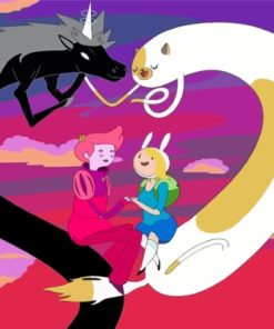 Fionna And Cake Lord Monochromicorn Paint By Numbers