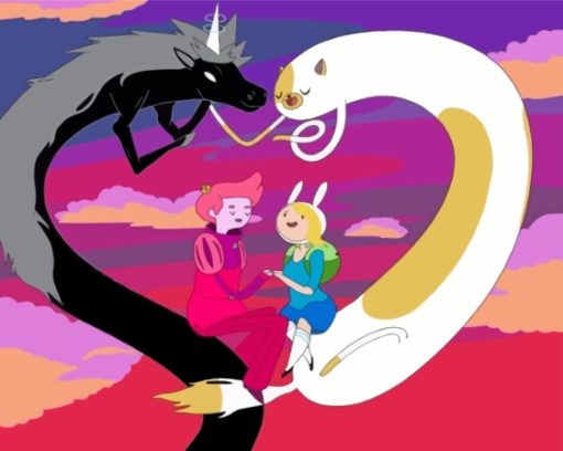 Fionna And Cake Lord Monochromicorn Paint By Numbers