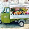 Flowers In Old Truck Paint By Numbers