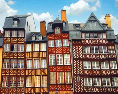 France Rennes Buildings Paint By Numbers