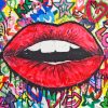 Graffiti Lips Paint By Numbers