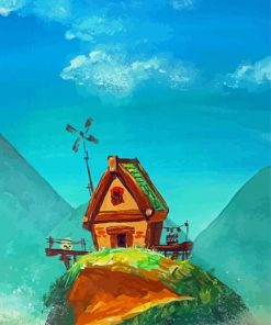 House On A Hill Paint By Numbers