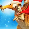 Ice Age Scrat Santa Paint By Numbers