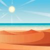 Illustration Desert Beach Paint By Numbers