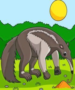 Illustration Giant Anteater Paint By Numbers