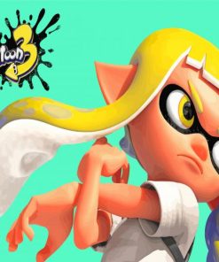 Inkling Splatoon 3 Video Game Paint By Numbers