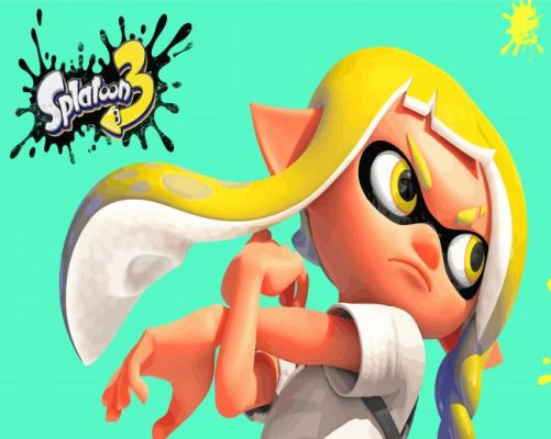 Inkling Splatoon 3 Video Game Paint By Numbers