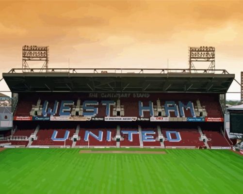 Inside Boleyn Ground Stadium Paint By Numbers