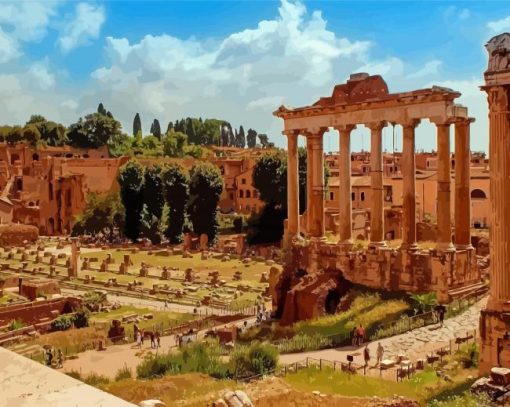 Italy Forum Rome Paint By Numbers