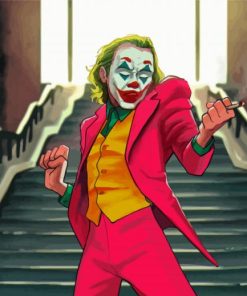 Joker Smoking And Dancing On Stairs Paint By Numbers