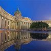 Kazan Cathedral Water Reflection Paint By Numbers