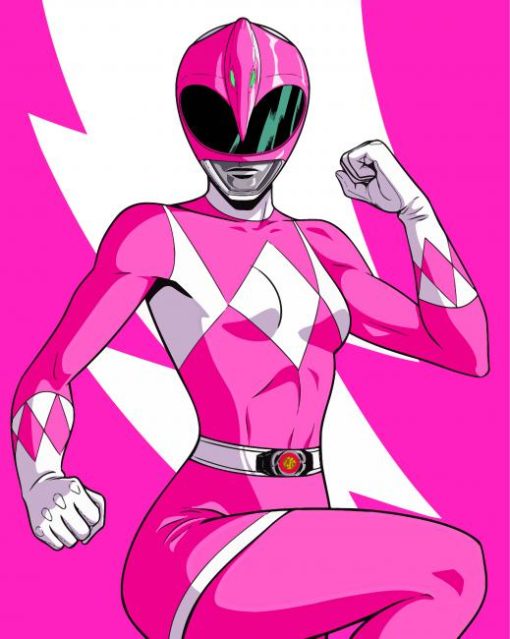 Kimberly Hart Pink Power Rangers Paint By Numbers