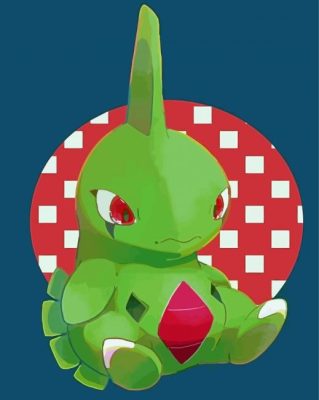 Larvitar Rock Ground Pokemon Paint By Numbers