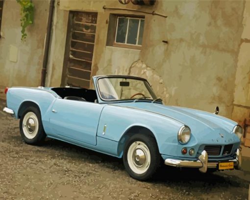 Light Blue Triumph Spitfire Mk3 Car Paint By Numbers