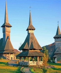 Maramures Buildings Paint By Numbers