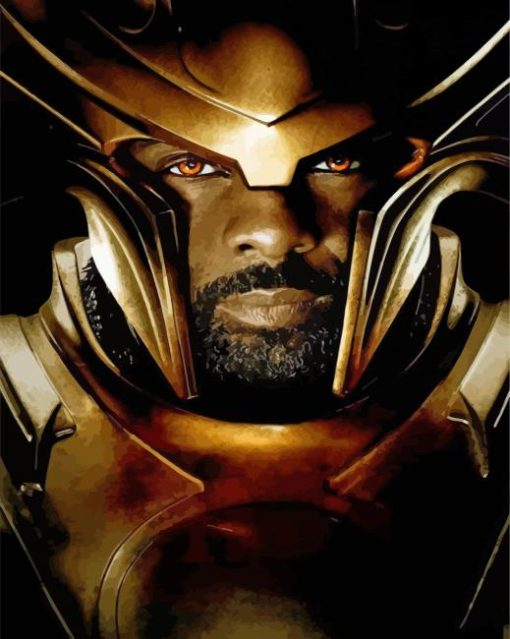 Marvel Heimdall Idris Elba Paint By Numbers