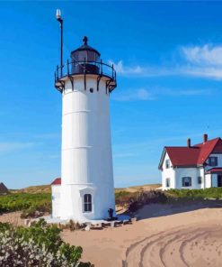 Massachusetts Provincetown Race Lighthouse Paint By Numbers