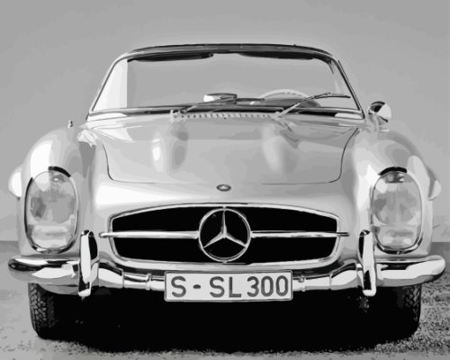 Mercedes Sl 300 Front Paint By Numbers