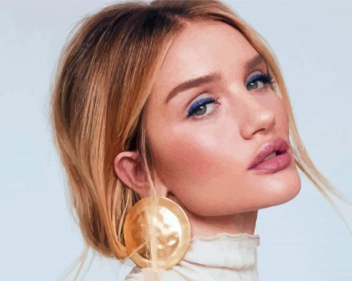 Model Rosie Huntington Whiteley Paint By Numbers