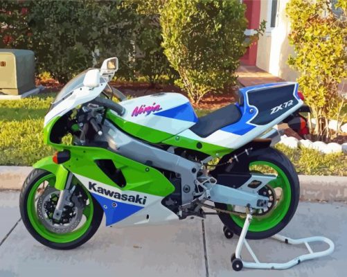 Ninja ZX 7R Paint By Numbers