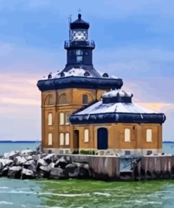 Ohio Toledo Lighthouse Paint By Numbers