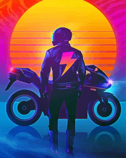 Outrun Game Paint By Numbers