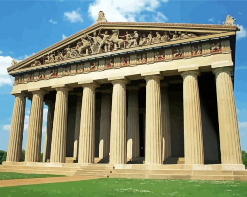 Parthenon Nashville Museum In Tennessee Paint By Numbers