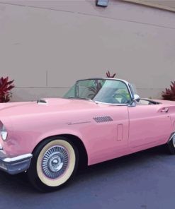 Pink 57 Thunderbird Paint By Numbers