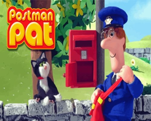 Postman Pat Cartoon Paint By Numbers