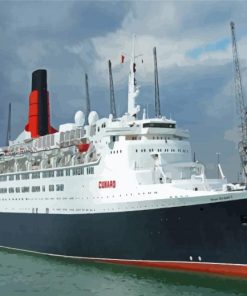 QE2 Liner Ship Paint By Numbers