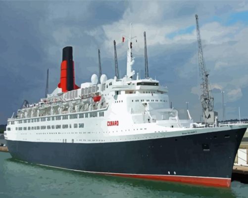 QE2 Liner Ship Paint By Numbers