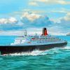 QE2 Ocean Liner Art Paint By Numbers