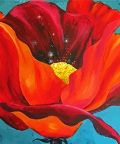 Red Poppy Georgia Okeefe Paint By Numbers