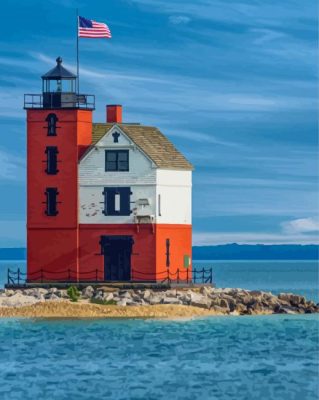 Round Island Light Paint By Numbers